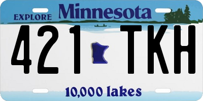 MN license plate 421TKH