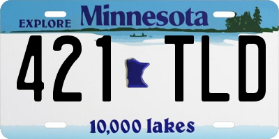 MN license plate 421TLD