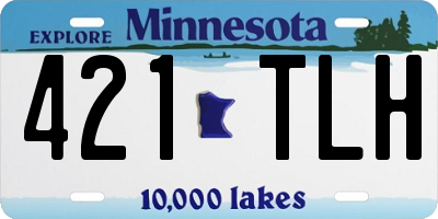 MN license plate 421TLH