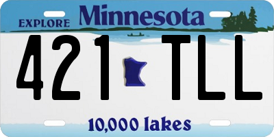 MN license plate 421TLL