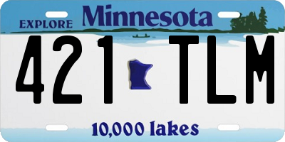MN license plate 421TLM