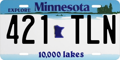 MN license plate 421TLN