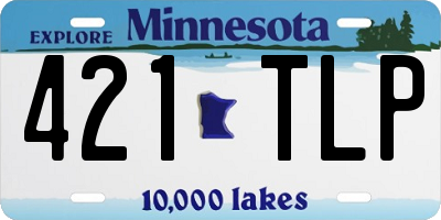 MN license plate 421TLP