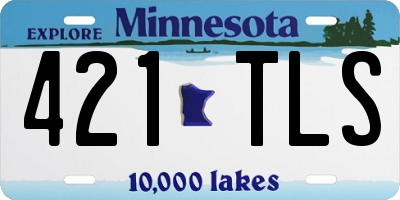MN license plate 421TLS