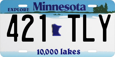 MN license plate 421TLY