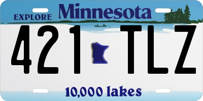 MN license plate 421TLZ