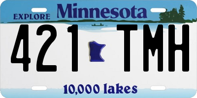 MN license plate 421TMH