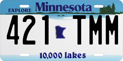 MN license plate 421TMM