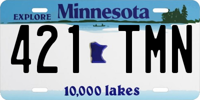 MN license plate 421TMN