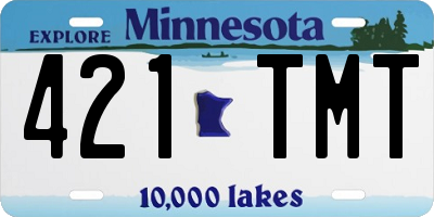 MN license plate 421TMT