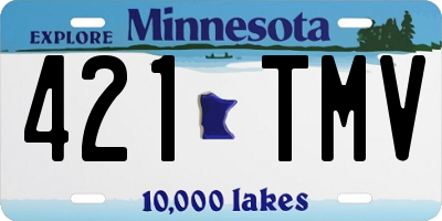 MN license plate 421TMV