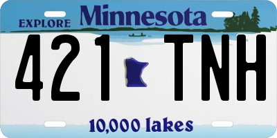 MN license plate 421TNH