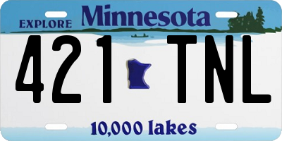 MN license plate 421TNL