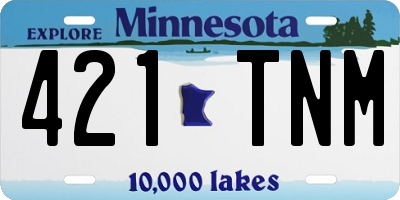 MN license plate 421TNM