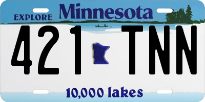 MN license plate 421TNN