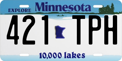 MN license plate 421TPH
