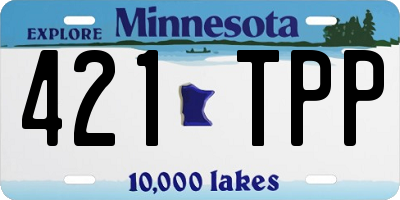 MN license plate 421TPP
