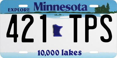 MN license plate 421TPS
