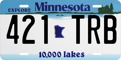 MN license plate 421TRB