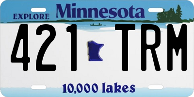 MN license plate 421TRM
