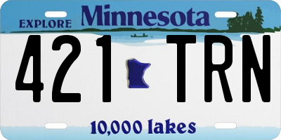 MN license plate 421TRN