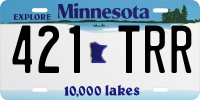 MN license plate 421TRR