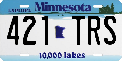 MN license plate 421TRS