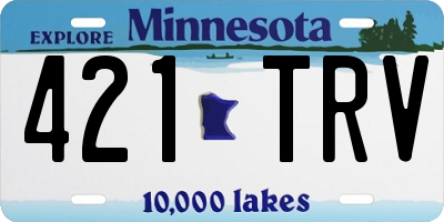 MN license plate 421TRV