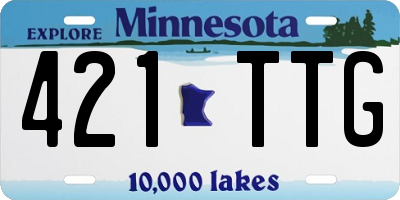MN license plate 421TTG