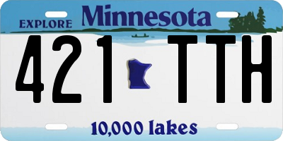 MN license plate 421TTH