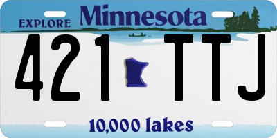 MN license plate 421TTJ