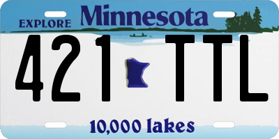 MN license plate 421TTL