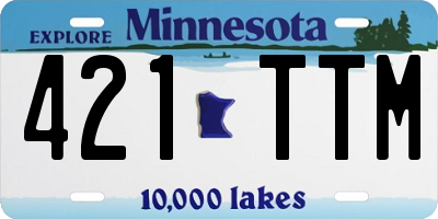 MN license plate 421TTM