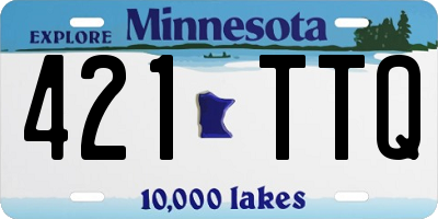 MN license plate 421TTQ