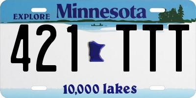 MN license plate 421TTT