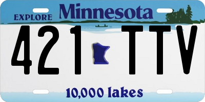 MN license plate 421TTV