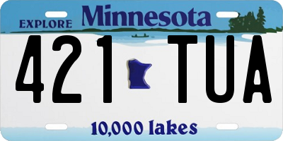 MN license plate 421TUA