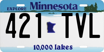 MN license plate 421TVL