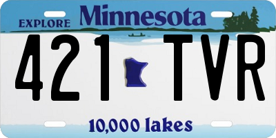 MN license plate 421TVR