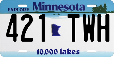 MN license plate 421TWH