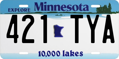 MN license plate 421TYA