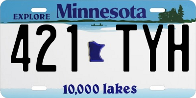MN license plate 421TYH