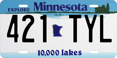 MN license plate 421TYL