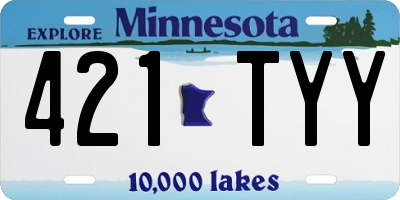 MN license plate 421TYY