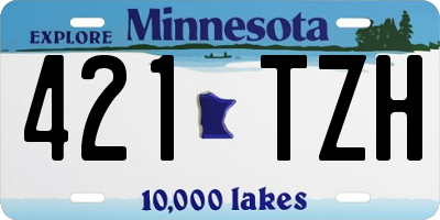 MN license plate 421TZH