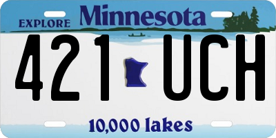 MN license plate 421UCH