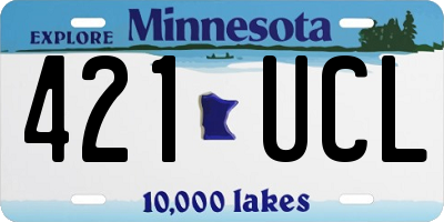 MN license plate 421UCL