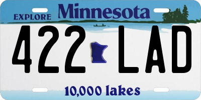 MN license plate 422LAD