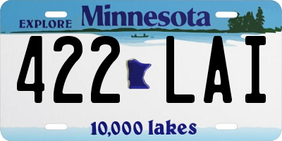 MN license plate 422LAI