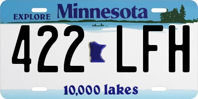 MN license plate 422LFH
